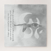JGA Instructor Meditation Tree Pose Om Sign Quote Legpuzzel (Horizontaal)