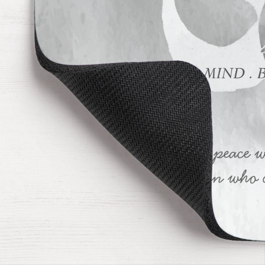 JGA Instructor Meditation Tree Pose Om Sign Quote Muismat (Hoek)