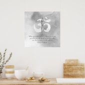 JGA Instructor Meditation Tree Pose Om Sign Quote Poster (Keuken)