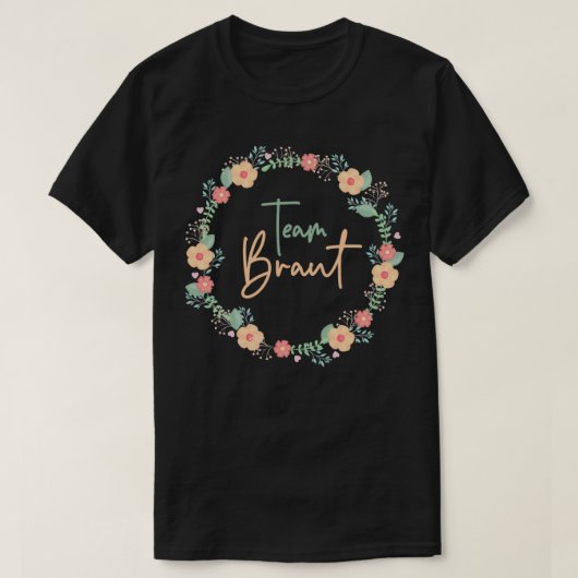 JGA team bruid kip feestje 1 T-shirt (Design voorkant)