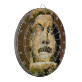 jGi van het Man Statue1 onverwacht-17443 van Dartbord (Voorkant Links)