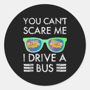 Jgjv Je Kunt Me Niet Pakken Ik Rijd Een Bus School Ronde Sticker