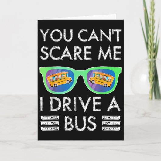 Jgjv You Cant E Me I Drive A Bus School Buschauffe Kaart (Voorkant)
