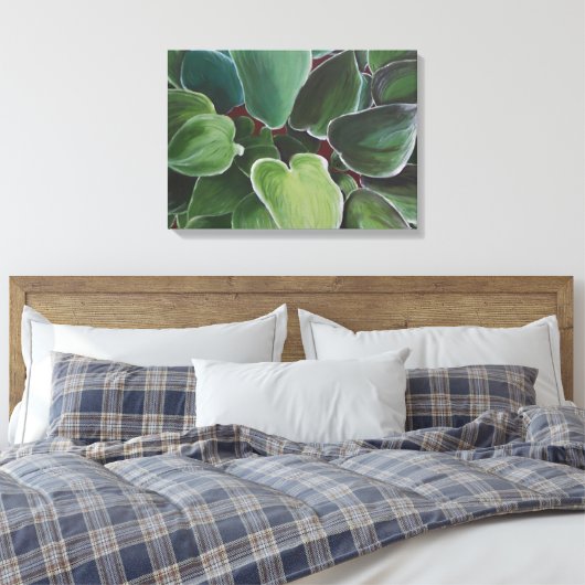 JGM - hostas Canvas Afdruk (Insitu (Slaapkamer))