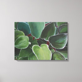 JGM - hostas Canvas Afdruk