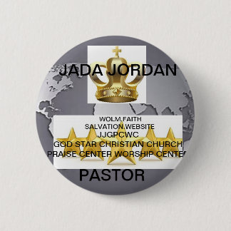 JGPCWC GOD STAR CHRISTELIJKE CHURCH BADGE ERASER RONDE BUTTON 5,7 CM