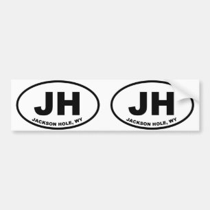 JH Jackson Hole Wyoming Bumpersticker