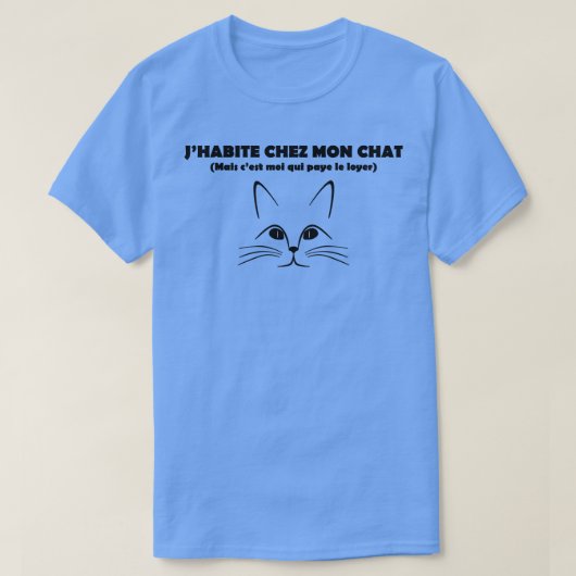 Jhabite Chez Mon Chat T-shirt (Design voorkant)