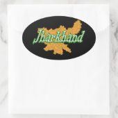 Jharkhand Ovale Sticker (Tas)