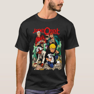 JHONNY QUEST RETRO GEANIMEERDE ILLUSTRATIE meisje T-shirt