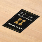 jhumka desi wedding sign acryl uitnodigingen (Laagn)