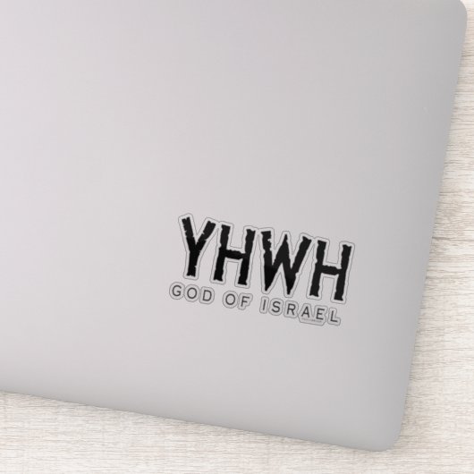 JHWH (HEERE) God van Israël Sticker (Detail)
