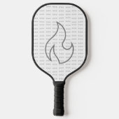Jiayou in Chinese Karakters Pickleball Paddle (Achterkant)