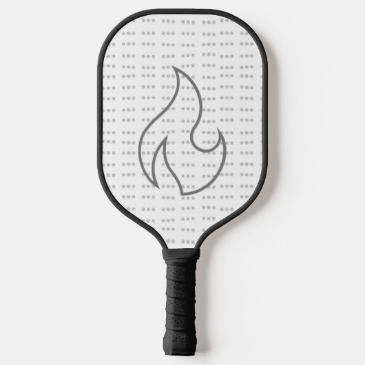 Jiayou in Chinese Karakters Pickleball Paddle (Achterkant)