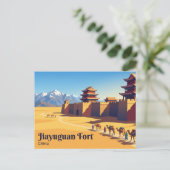 Jiayuguan Fort China Briefkaart (Staand voorkant)