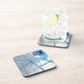 Jib Sail en Mast Afbeelding Drankjes Onderzetter (Rechterzijde)