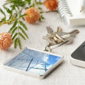 Jib Sail en Mast Afbeelding Sleutelhanger (Zijkant)