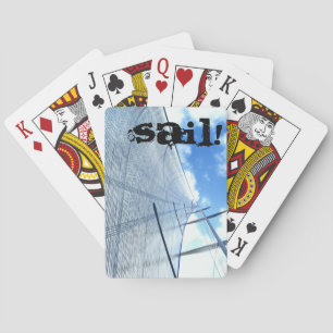 Jib Zeil en Mast Afbeelding Pokerkaarten