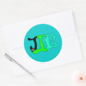 JIBak-sticker Ronde Sticker (Envelop)