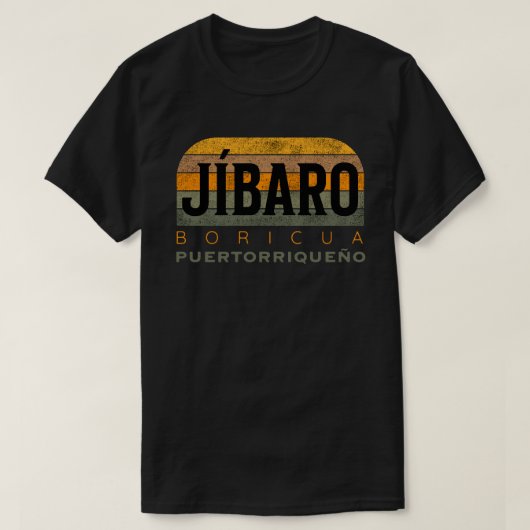 Jibaro Boricua Puertorriqueño T-shirt (Design voorkant)