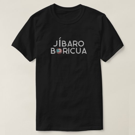 Jibaro Boricua T-shirt (Design voorkant)