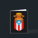 Jibaro Coqui Kikker Puerto Rico Vlag Boricua Zak  Kaart<br><div class="desc">Jibaro Coqui Kikker Puerto Rico Vlag Boricua Zak Borinquen</div>