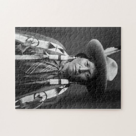 Jicarilla Apache Cowboy - Edward S. Curtis 1905 Legpuzzel (Horizontaal)