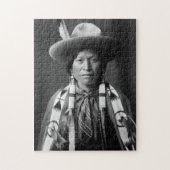 Jicarilla Apache Cowboy - Edward S. Curtis 1905 Legpuzzel (Verticaal)