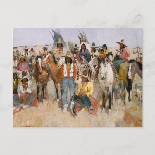 Jicarilla Apache Fiesta, Beroemde Schilder Briefkaart (Voorkant)