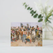 Jicarilla Apache Fiesta ,Famous Painter Briefkaart (Staand voorkant)