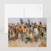 Jicarilla Apache Fiesta ,Famous Painter Briefkaart (Voorkant / Achterkant)