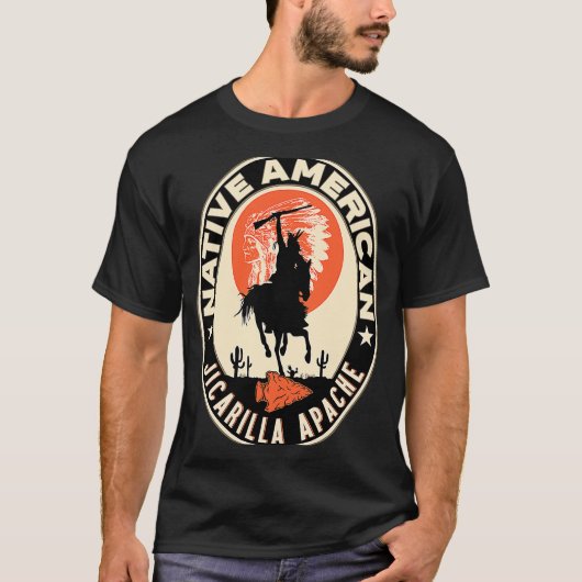 Jicarilla Apache sterk indianenindiaans Tri T-shirt (Voorkant)