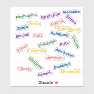 Jiddische Beledigingen Sticker