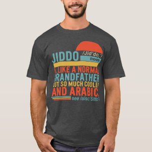 Jiddo Noun Definition Arabic Grandfather Fathers D T-shirt