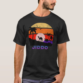 Jiddo Retro Sunset Ocean Grootvader T-shirt