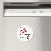 Jiffy Brand Condom Gear! Magneet (Insitu (Vaatwasser))