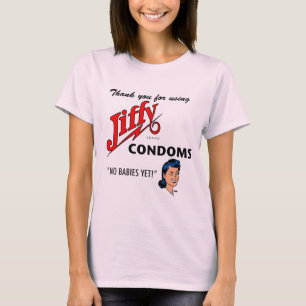 Jiffy Brand Condom Gear! T-shirt