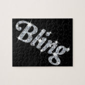 Jig zaag puzzel met faux diamantdesign legpuzzel (Horizontaal)