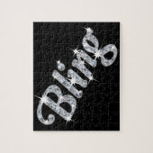 Jig zaag puzzel met faux diamantdesign legpuzzel (Verticaal)