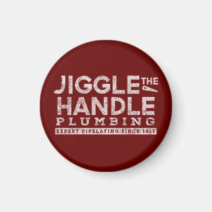 Jiggle de Handvat Loodgieterswerk Witte Gfx Magneet