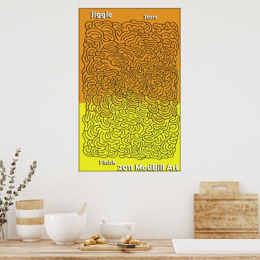 Jiggle Maze Poster (Keuken)