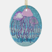 Jiggly Jellyfish Keramisch Ornament (Rechts)