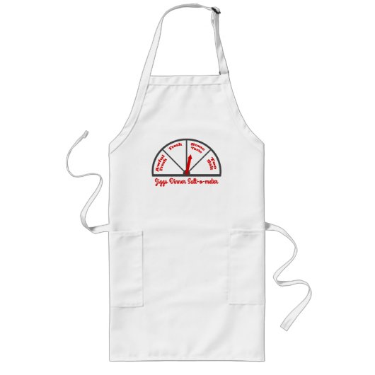 Jiggs Dinner Salt-O-Meter apron Lang Schort (Voorkant)