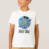 Jiggy Saw Funny Dancing Jigzaag Puzzle Pun T-shirt (Voorkant)