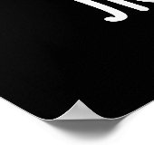 Jiggy Saw Funny Dancing Saw Pun Dark BG Poster (Hoek)