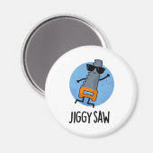 Jiggy Zag Grappig Dancing Tool Pun Magneet (Voorkant / Achterkant)