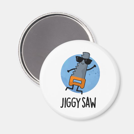 Jiggy Zag Grappig Dancing Tool Pun Magneet (Voorkant / Achterkant)