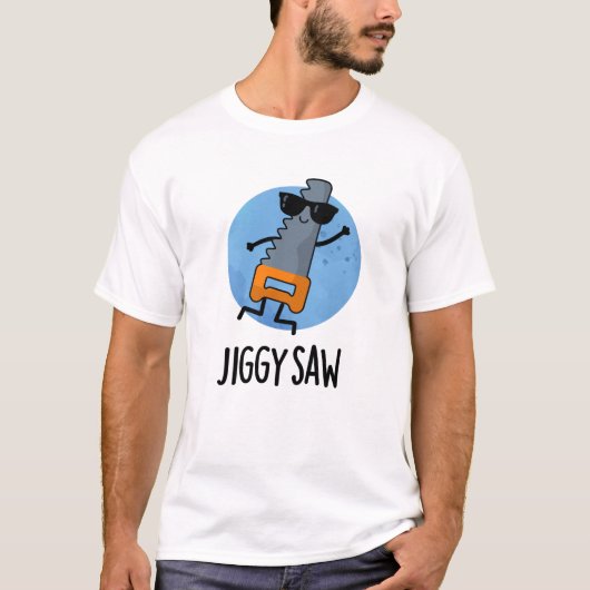 Jiggy Zag Grappig Dancing Tool Pun T-shirt (Voorkant)