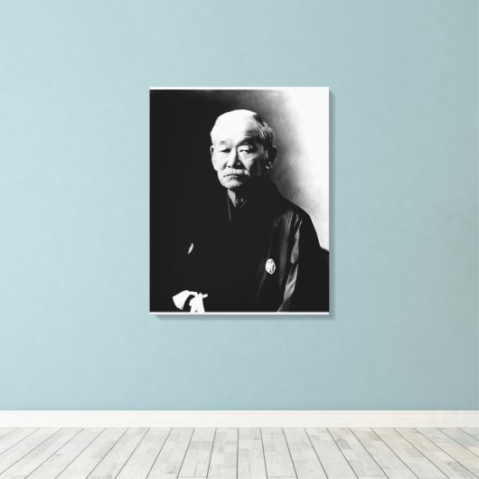 Jigoro Kano Ingewikkeld Canvas (Insitu (Houten vloer))