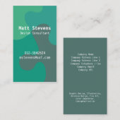 Jigsaw Ocean Tones Visitekaartje (Voorkant / Achterkant)